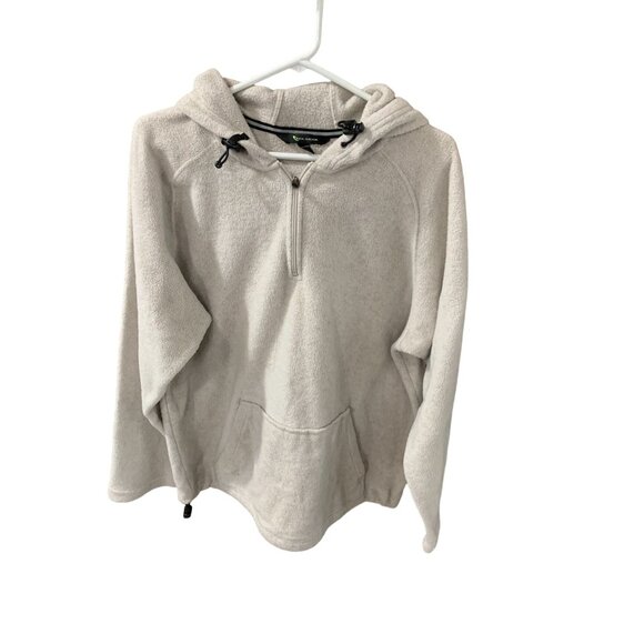 Tek Gear Mens Size Medium Tan Beige Long Sleeve Fleece Pullover Hoodie Jacket Ka - Picture 1 of 3